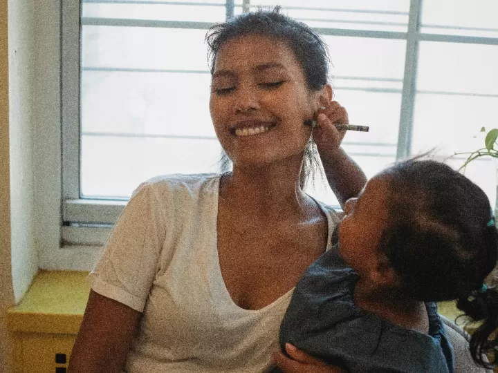 colgante abuela y nieta