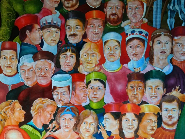 siete caras pintadas