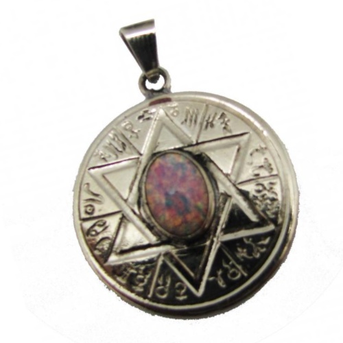 Amuleto de Estrella Tetragrammatón Colgante Anillo Pulsera